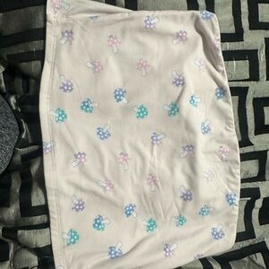 Mushroom Print Cream crop top